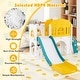 preview thumbnail 10 of 19, Gymax 9 in 1 Toddler Slide L Shaped Kids Slide & Climber Playset w/
