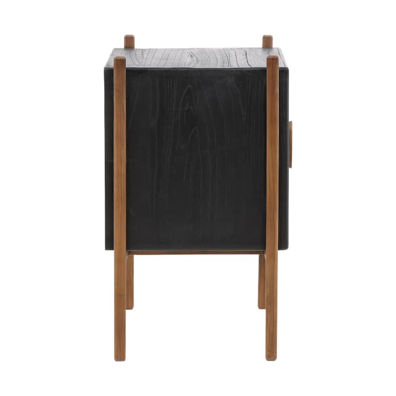 Elmwood 2-Door Mindi Nightstand, Black