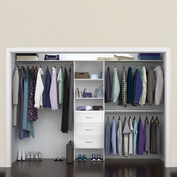 slide 2 of 15, ClosetMaid SuiteSymphony 25-inch W Tower Closet Organizer with 3 Drawers