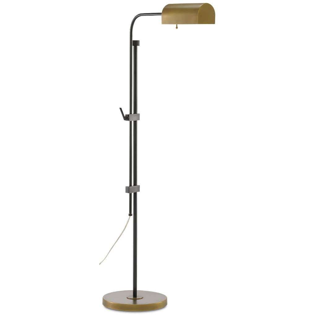 Currey & Company Hearst Bronze Floor Lamp - 59.5"h x 26.75"w x 12"d