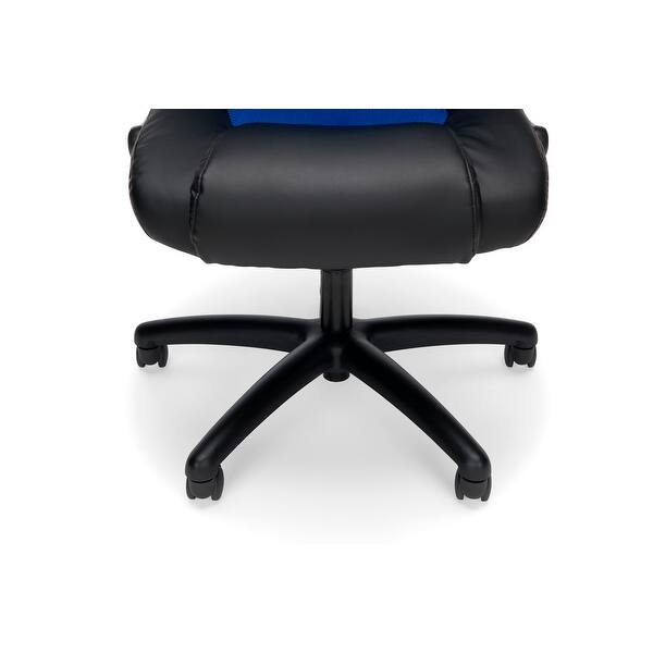 Essentials Ergonomic Leather And Mesh Racing Style Gaming Chair By Ofm On Sale Overstock 13524840