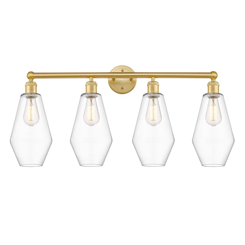 Innovations Lighting Cindyrella - 4 Light 34" Bath Vanity Light - Clear/Satin Gold