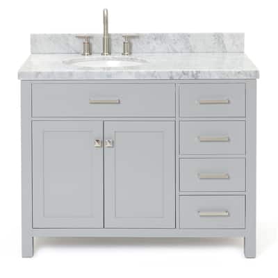 Ariel H043SLCWOVO Bristol 43" Free Standing Single Oval Basin Vanity