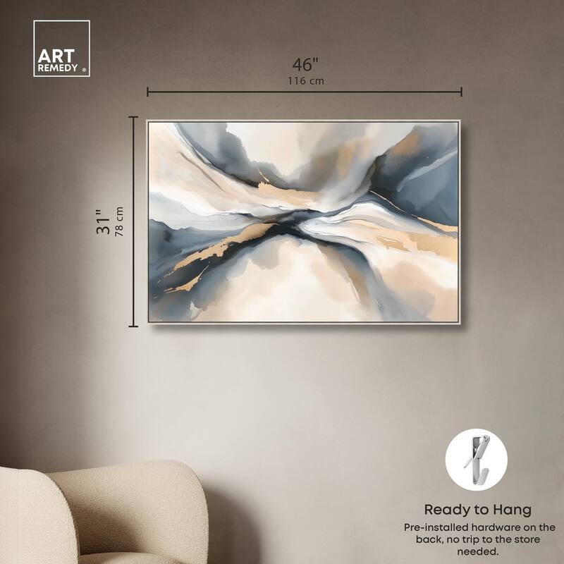 Dynamic Swirls I Canvas by Art Remedy
