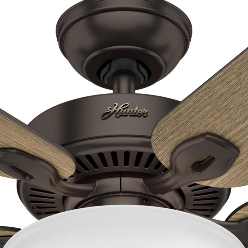 Hunter 52" Monarch Premier Bronze Ceiling Fan with LED Light Kit and Pull Chain - Traditional, Casual