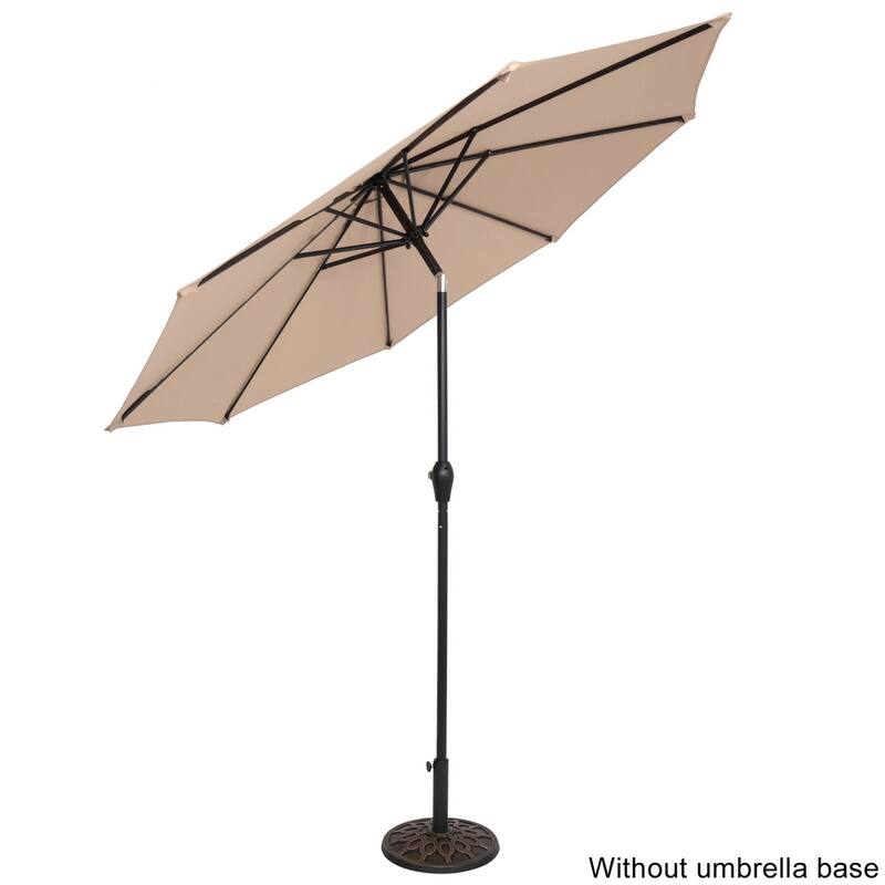 Patio Central Umbrella Cantilever Umbrella Rust Proof Iron