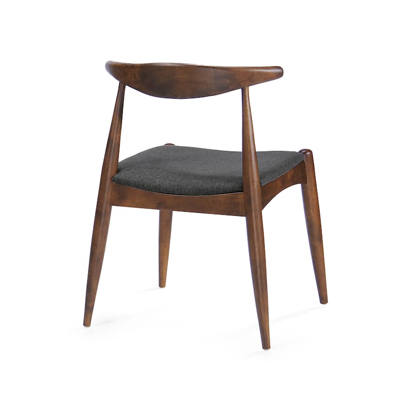 5-Piece Dining Set 1 Table 4 Chairs, Rubberwood Frame, Faux Wood Tabletop, Retro - Elegant for Kitchen & Family Dining