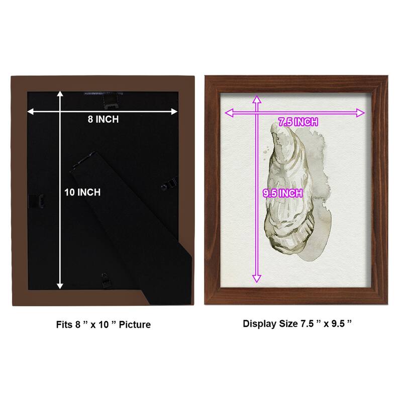 Oysters on the Bay I -Framed Print w/glass-Cherry Red