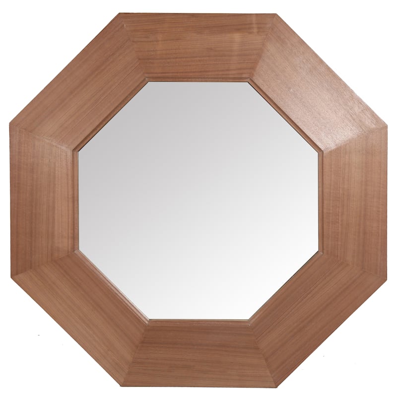 SAFAVIEH Couture Lacarlo 43.7-inch Octagon Wood Mirror - 43.7"W x 1.6"D x 43.7"H