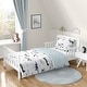 preview thumbnail 1 of 4, Sweet Jojo Designs Vintage Airplane Boy 5pc Toddler-size Comforter Set Green Blue Yellow Airplanes Plane Transportation Clouds