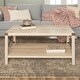 preview thumbnail 14 of 38, Middlebrook Kujawa Metal Coffee Table with X-shaped Metal Accents White Oak