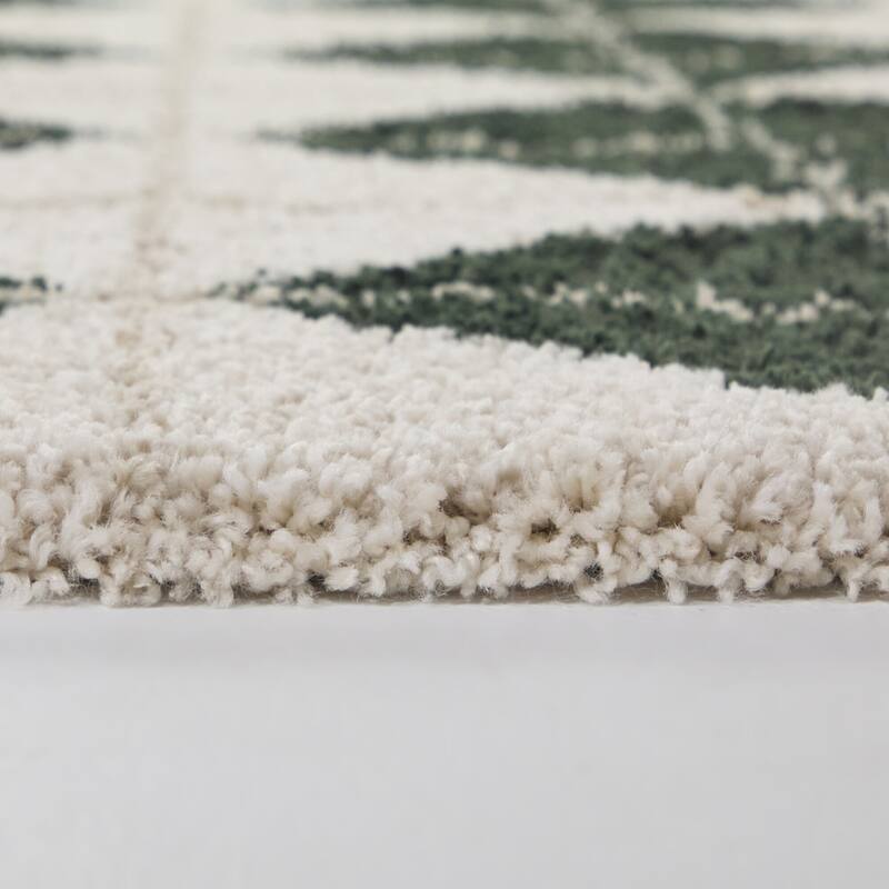 Quarterman Diamond Shag Area Rug