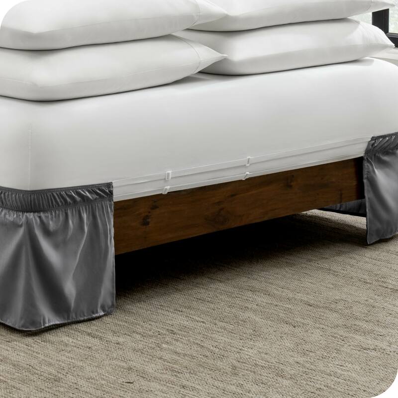 Bare Home Adjustable Wrap Around Bed Skirt