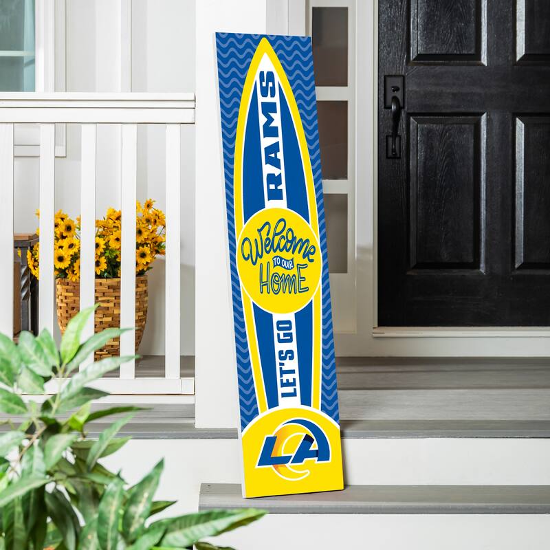 47" Porch Leaner Welcome Wall Sign, Los Angeles Rams - Multi