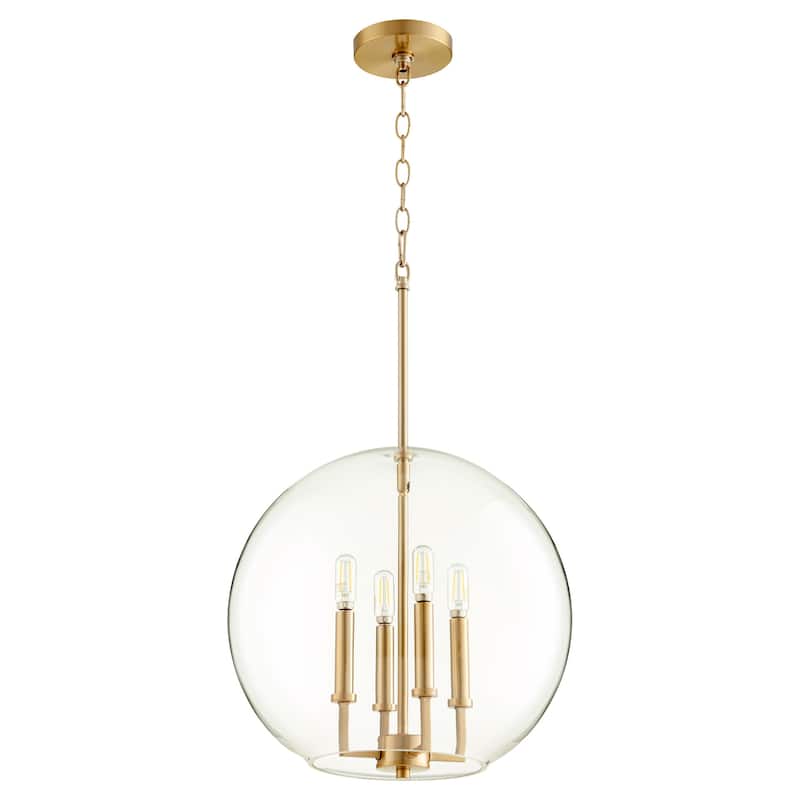 Quorum International Globe Pendant 4 Light 16" Wide Pendant