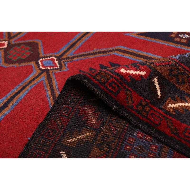 ECARPETGALLERY Hand-knotted Teimani Dark Navy Wool Rug - 3'7 x 6'3