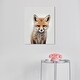 preview thumbnail 1 of 5, Wynwood Studio Canvas Animals Baby Animal Fox Brown and Modern & Contemporary Wall Art Canvas Print - Brown, White 20 x 16