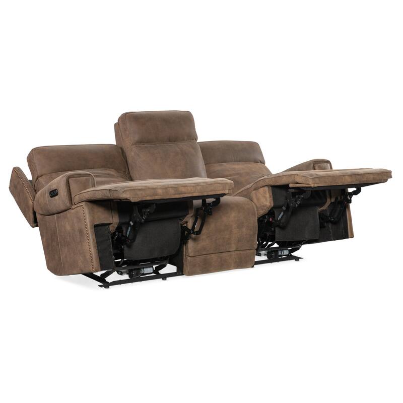 Hooker Furniture SS762-PHZ3 Wheeler 83" Wide Leather Sofa with Powered
