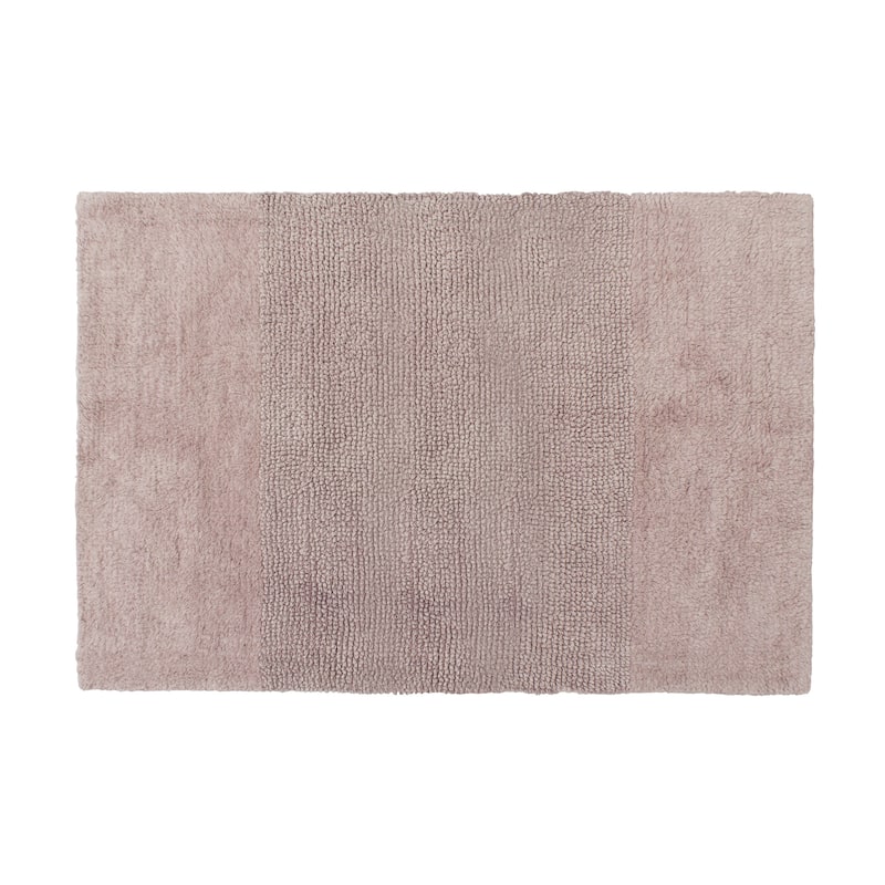 Juicy Couture Brooklyn Vintage Reversible Bath Rug - 17" x 24" - Dusty Blush