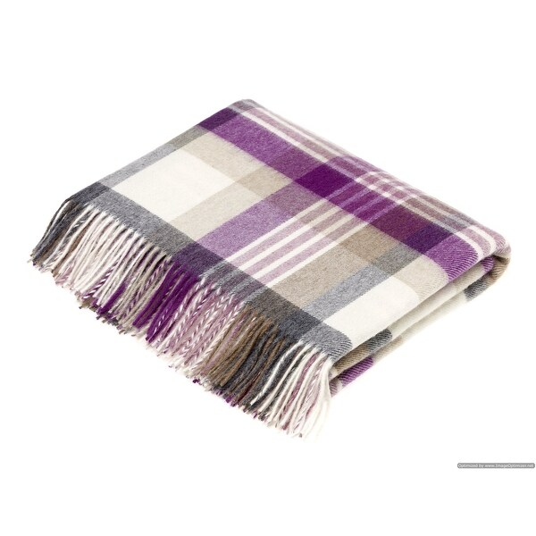 Merino Lambswool Throw Blanket Melbourne Made in England