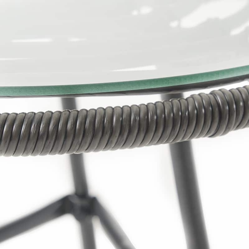 La Habra Boho 3-pc. Wicker Patio Chat Set by Christopher Knight Home