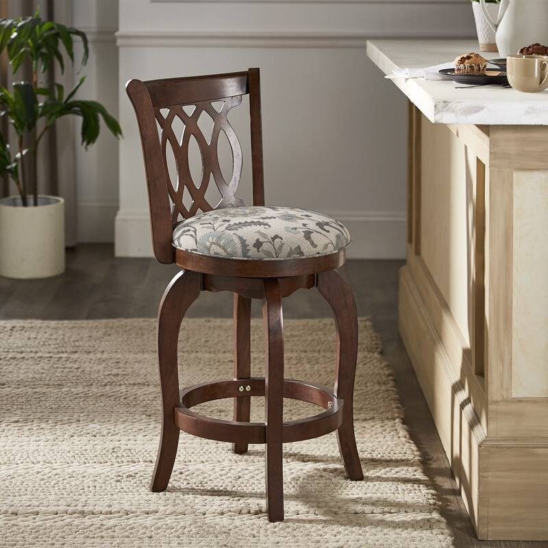 Verona Swivel 24-inch Counter Height Stool by iNSPIRE Q Classic