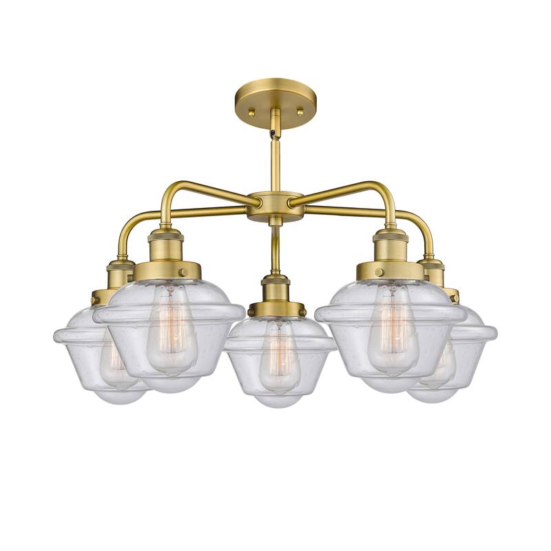 Innovations Lighting Oxford - 5 Light 25" Stem Hung Chandelier