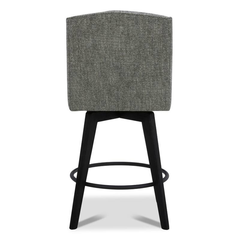 Spruce & Spring Jayden Upholstered Counter Height Swivel Barstool Set