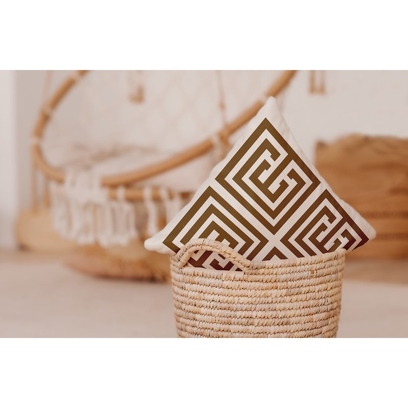 Greek Key Decorative Indoor Pillow