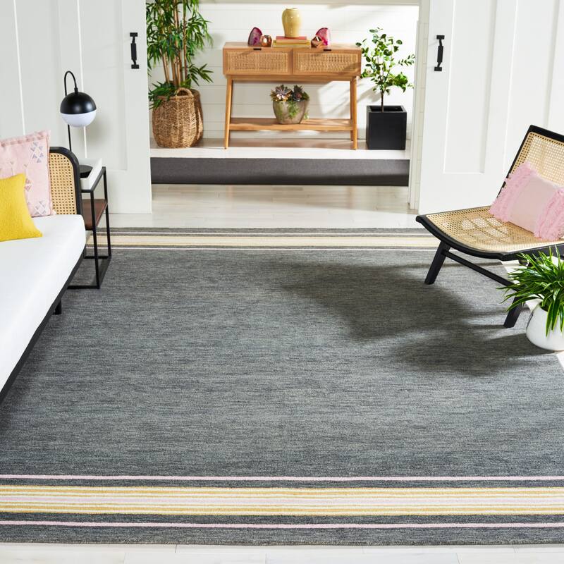 SAFAVIEH Handmade Metro Joung Stripe Wool Rug