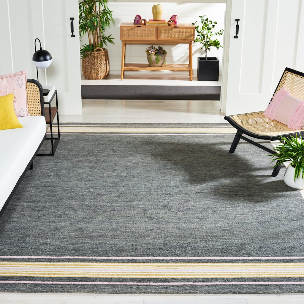 SAFAVIEH Handmade Metro Joung Stripe Wool Rug