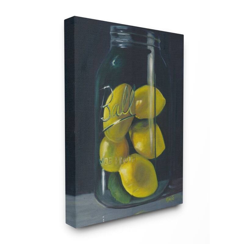 Stupell Lemon Fruit Still Life Painting,16x20, Proudly Made in USA - Multi-Color - 24 x 30