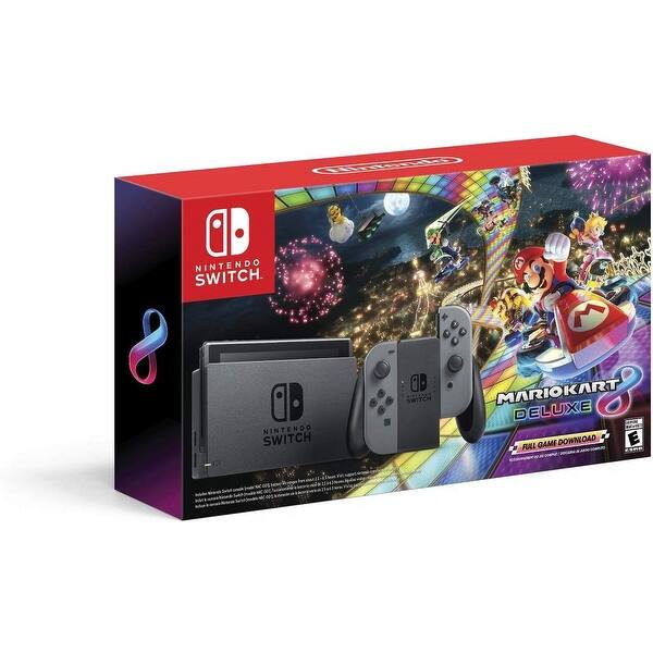 Nintendo Switch W Gray Joy Con Mario Kart 8 Deluxe Full Game Download Overstock