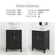 preview thumbnail 39 of 37, 24-Inch Bathroom Vanity with Ceramic Sink - 24" x 18" x 34"