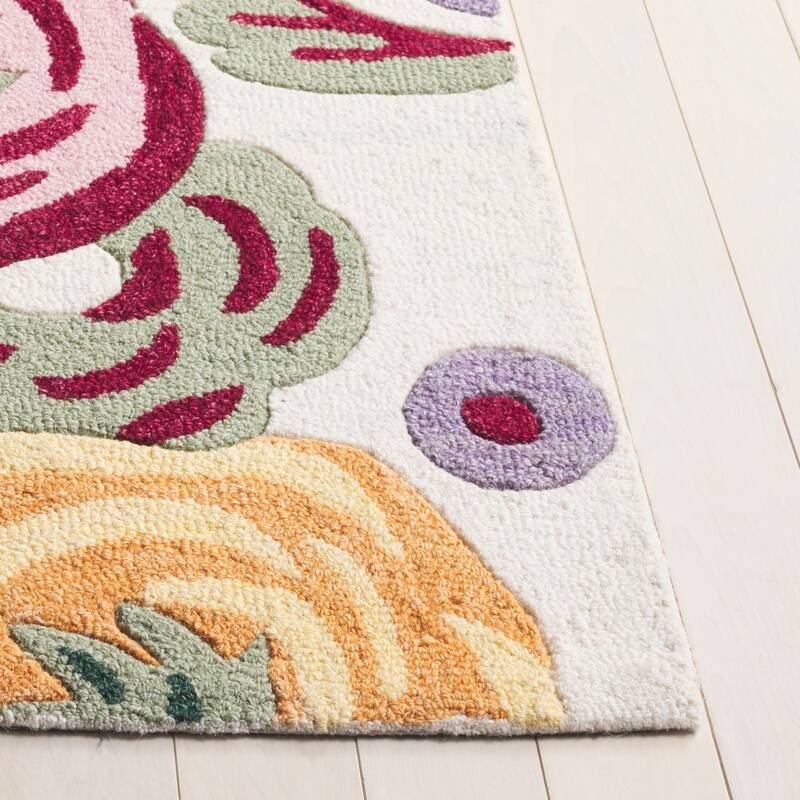 SAFAVIEH Handmade Jardin Massumah Floral Wool Rug