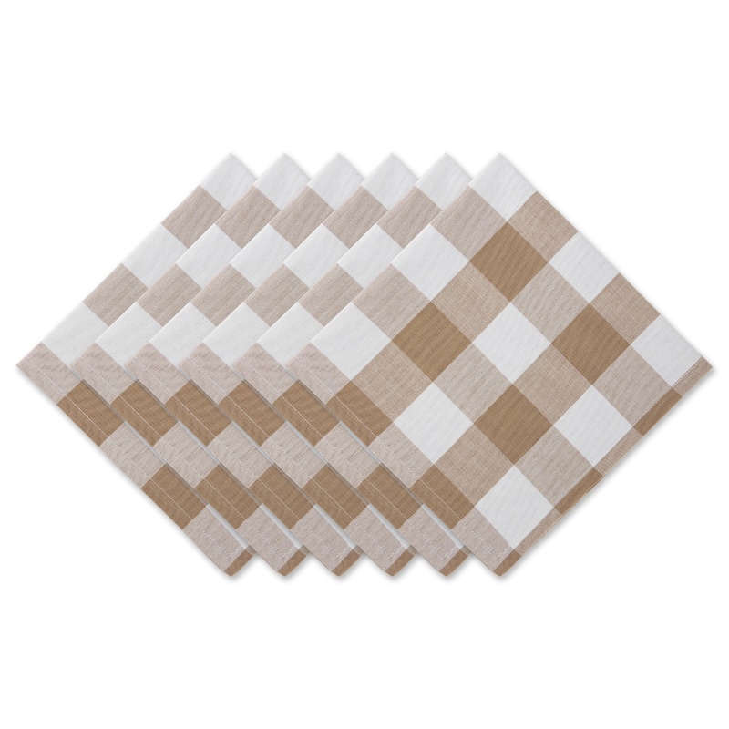 DII Vintage Red Buffalo Check Napkin (Set of 6)