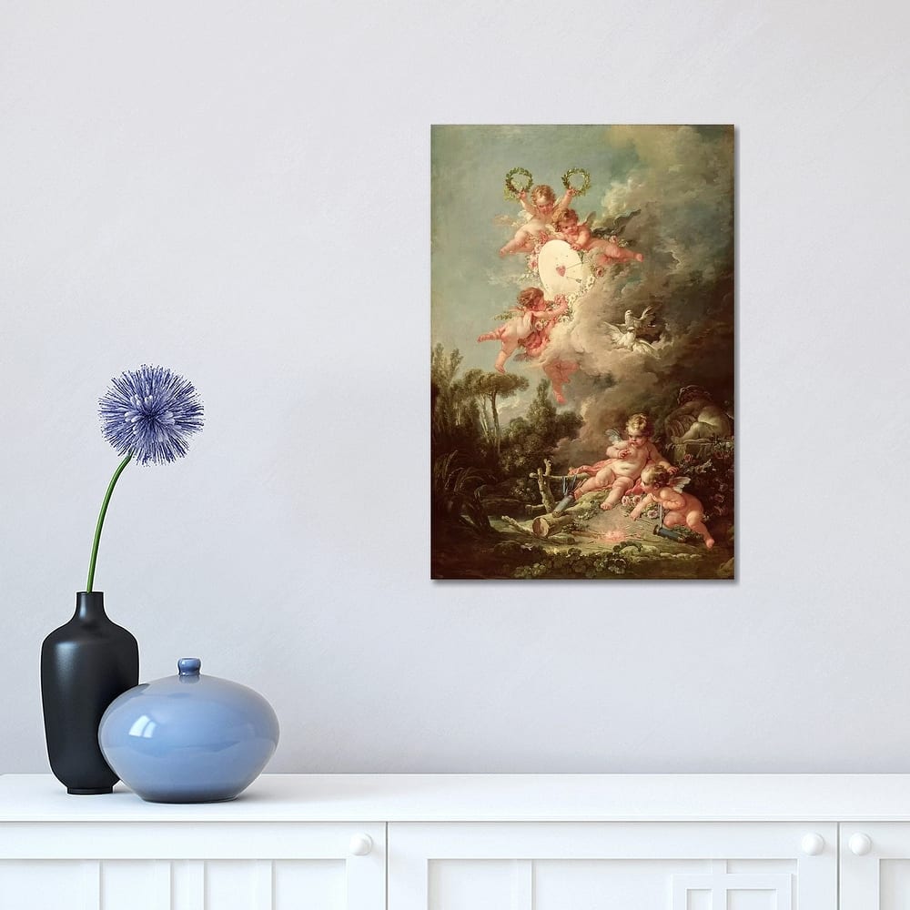 iCanvas "Cupid's Target, from 'Les Amours des Dieux', 1758 " by Francois Boucher Canvas Print