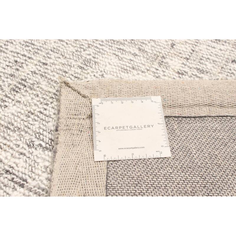 ECARPETGALLERY Hand Tufted Timeless Cream Wool Rug - 5'5 x 7'7