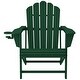 preview thumbnail 151 of 156, Aderson Outdoor Poly Adirondack Chair With Ottoman And Side Table 12-Piece Set