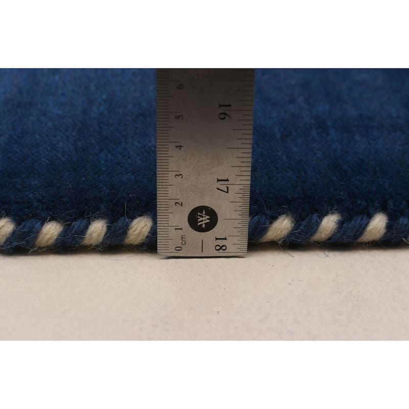 Kashkuli Gabbeh Blue Rug 4'10" x 6'3" - 4'10 x 6'3