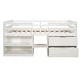 preview thumbnail 42 of 55, Multifunctional Design Loft Bed with Two Shelves and Two Drawers, Maximized Storage Space, Twin Size