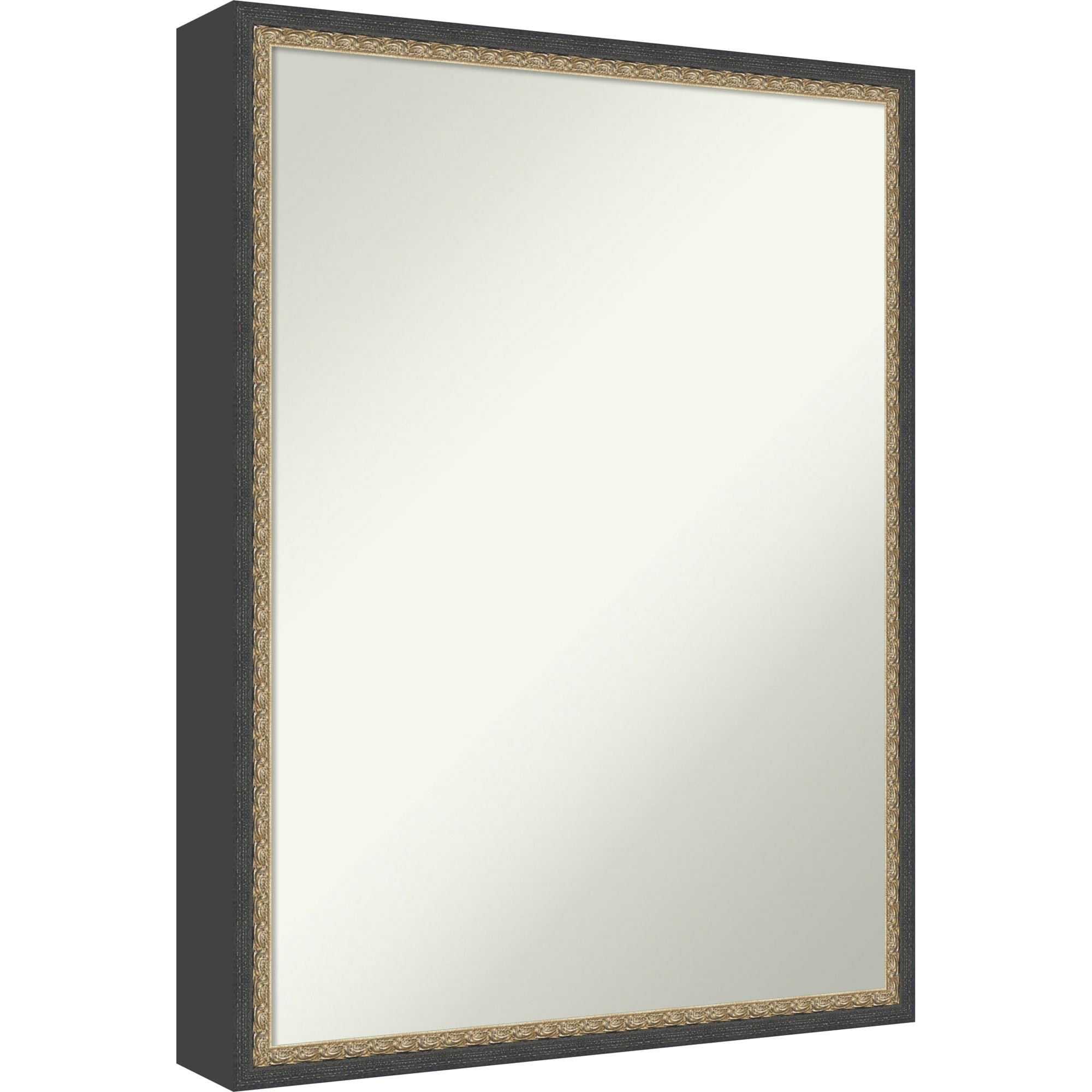 Matinee Black Bronze Non-Beveled Wood Framed Wall Mirror