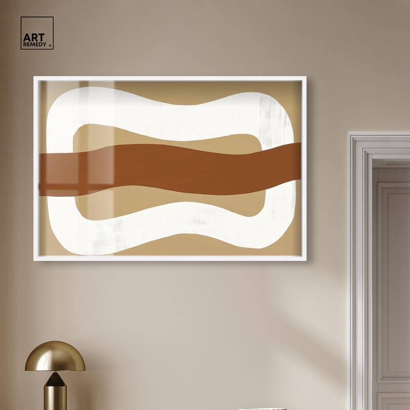 Minimal Wavy I Shadowbox by Art Remedy