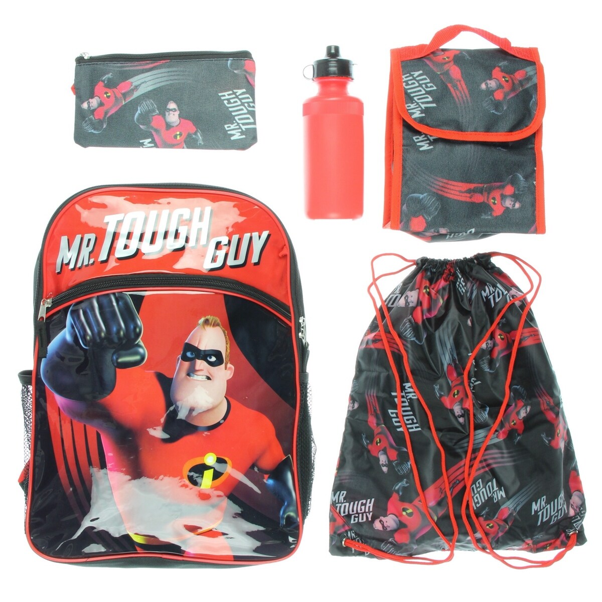 backpacks with lunch box and water bottle