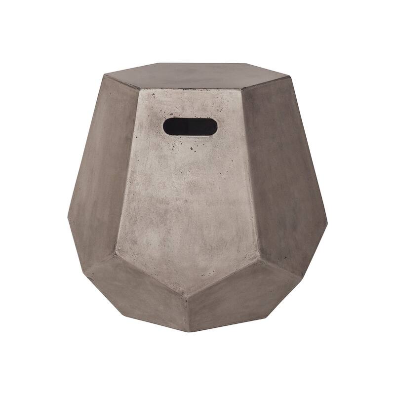 Elk Home Delana Polished Concrete Concrete Accent Table