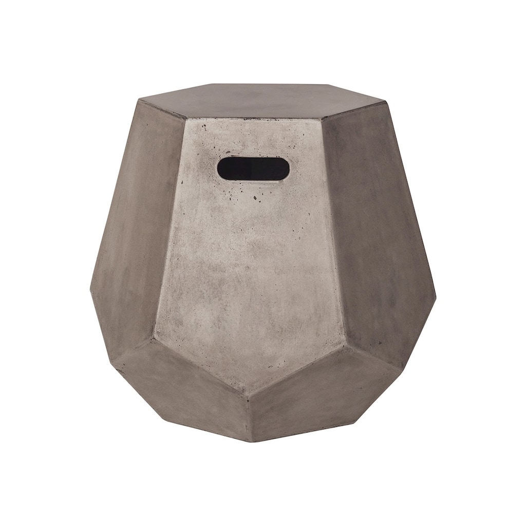 Elk Home Delana Polished Concrete Concrete Accent Table