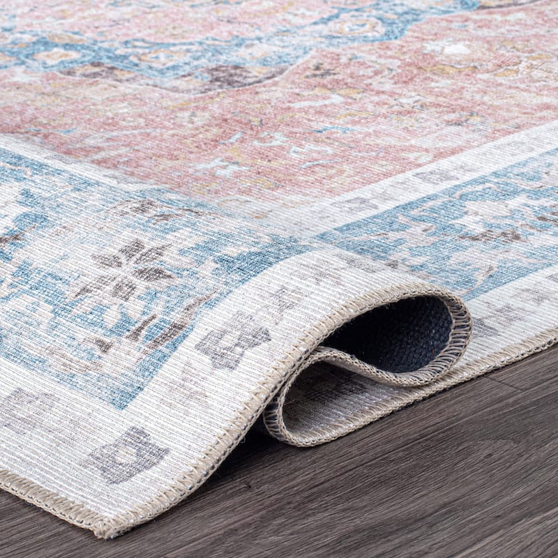 Bohemian Distressed Machine Washable Area Rug