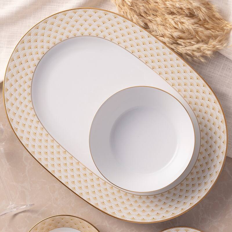 Trocadero Gold Oval Platter, 16"