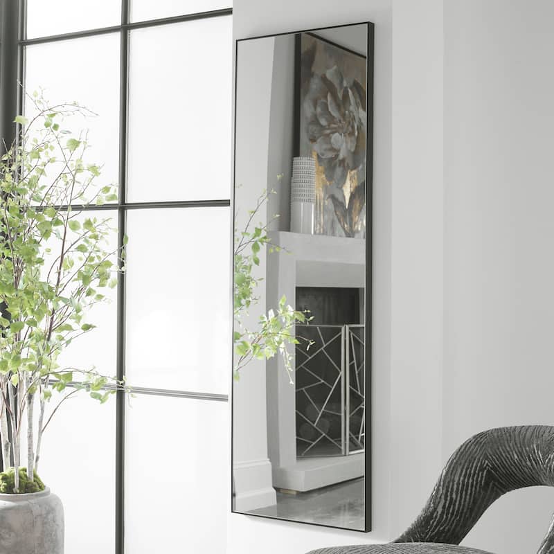 Copper Grove Long Rectangle Thin-framed Wall Mirror
