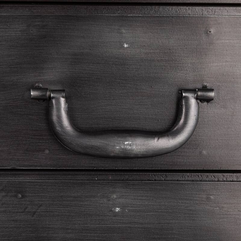 Sleek Metal Cabinet Storage with 3 Drawers